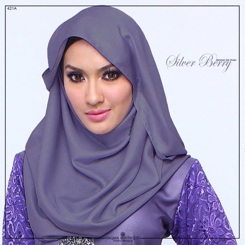 Shimmer Shawl Silver Berry
